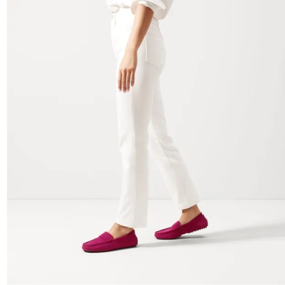 Rothy's The Daily Driver Raspberry Loafers - Picture 2 of 5